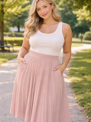 Petite women’s clothing collection featuring petite dresses, tops, denim, skirts, and casual outfits styled for a flattering petite fit in everyday and occasion looks.
