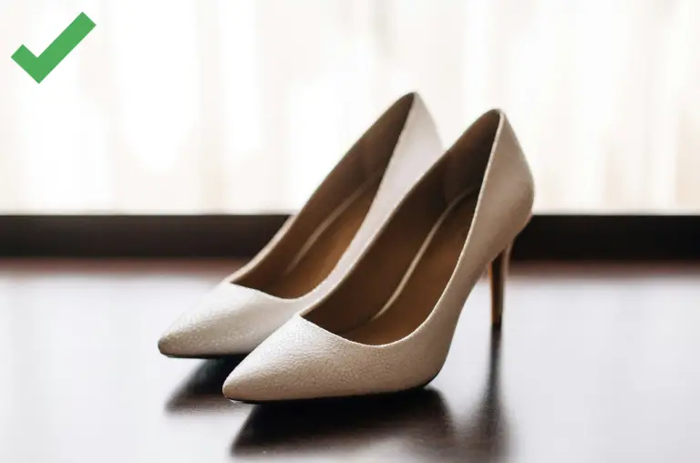 Nude pump shoes that are ideal for petite women.
