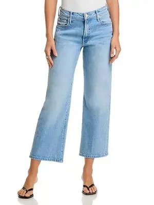 Mother Petites Lil Mid Rise Ankle Jeans in Magic School Bus