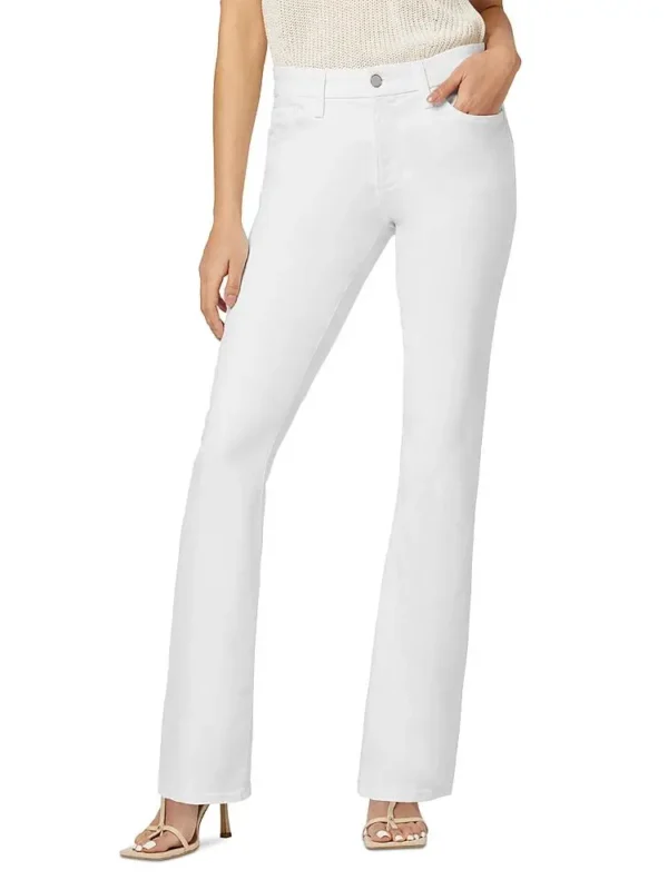 Joe's Jeans The Provocateur Petite Mid Rise Bootcut Jeans in White