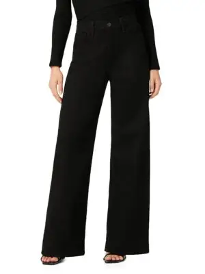 Joe's Jeans Petites The Mia High Rise Wide Leg Jeans in Black