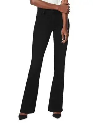 Joe's Jeans The Provocateur Petite Mid Rise Bootcut Stretch Jeans in Black