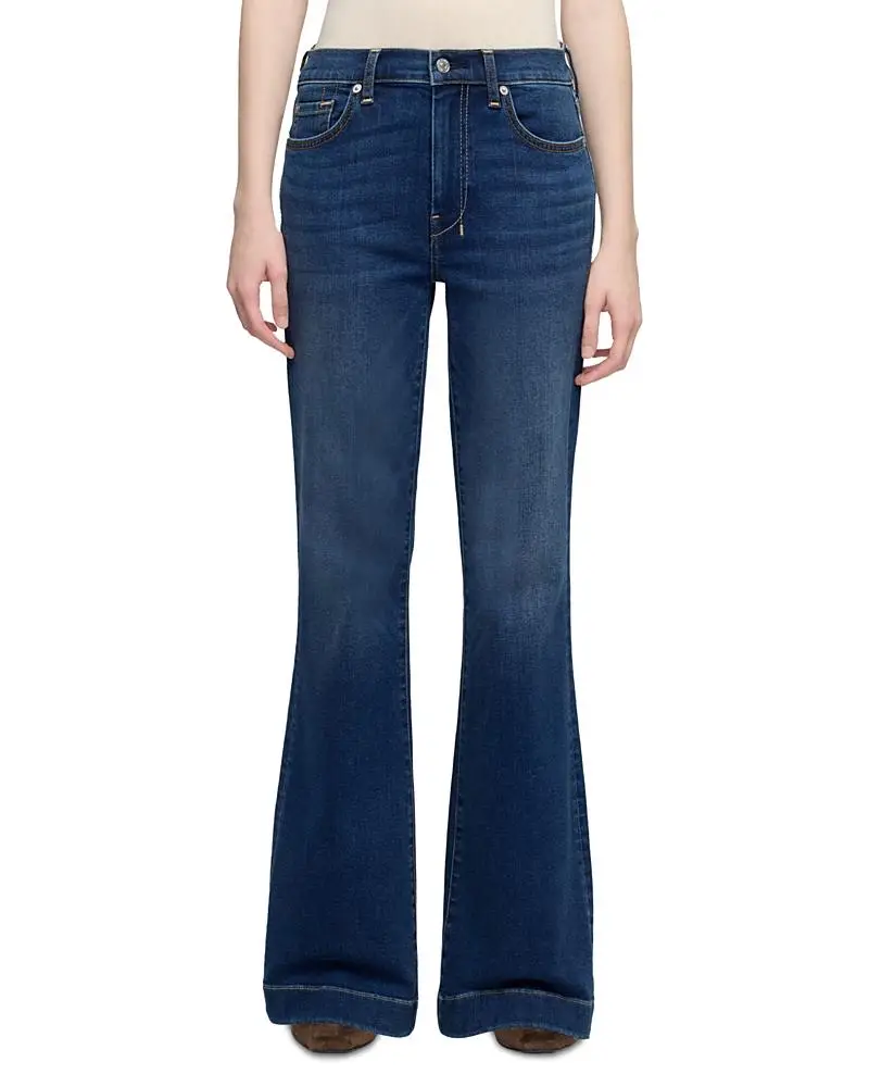 7 For All Mankind Petites The Leggy Bootcut Jeans in Moonwater
