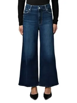 Paige Petites Anessa High Rise Wide Jeans in Overdrive