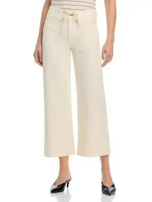 Paige Ari Petite High Rise Ankle Jeans in Quartz Sand