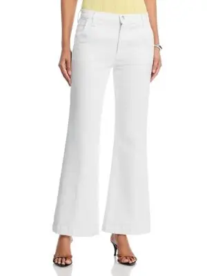 Joe's Jeans The Molly Petite High Rise Trouser Jeans in White
