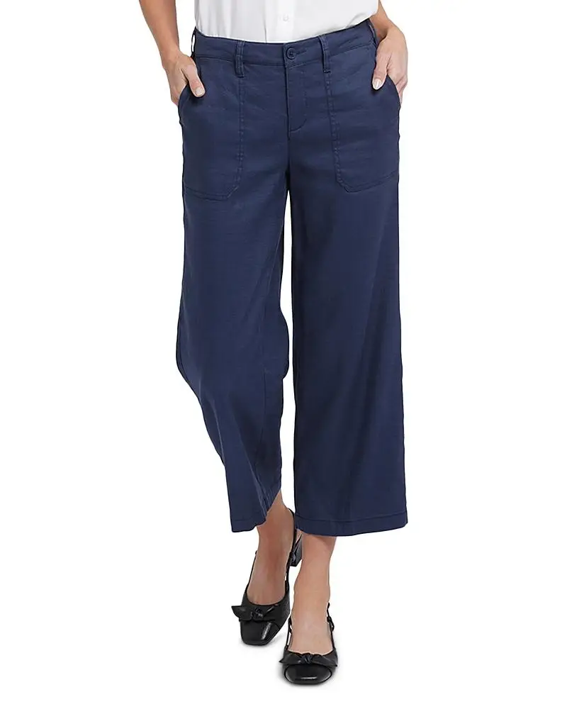 Nydj Petite Wide Leg Cargo Capri Pants