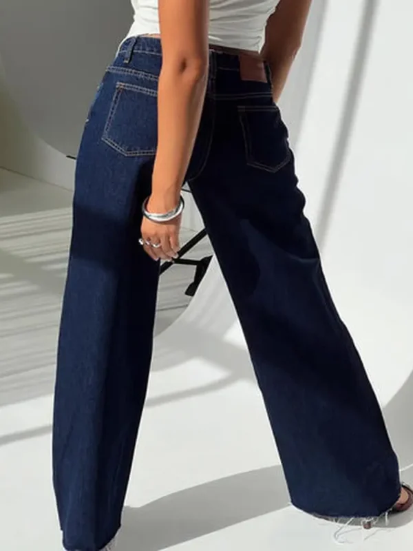 Darla Low Rise Straight Leg Jean Dark Blue Wash Petite