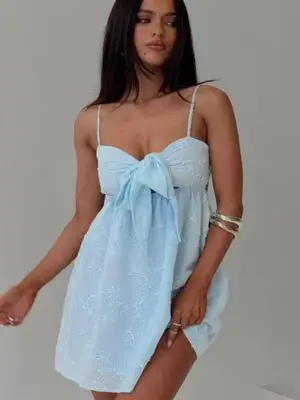 Granno Mini Dress Light Blue Petite
