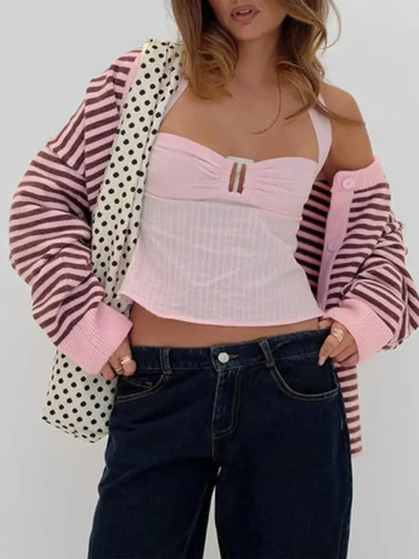 Isabetta Halter Top Pink Petite