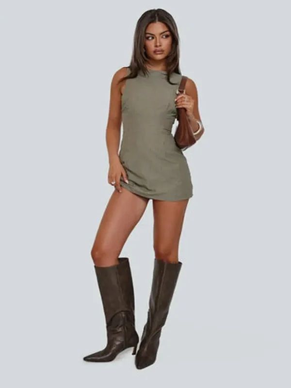 Yumiko Romper Green Stripe Petite