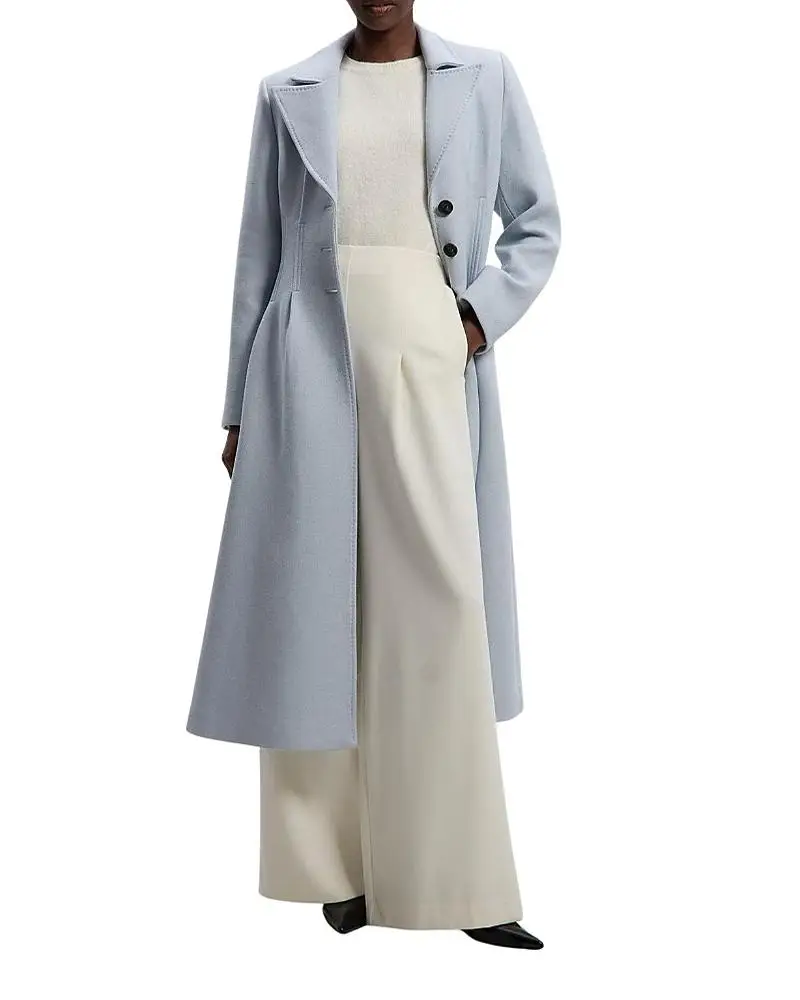 Karen Millen Petite Wool Corset Detail Maxi Coat