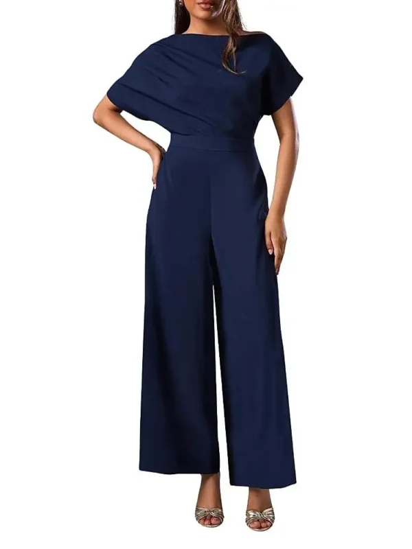 Coast Petite Pleat Off The Shoulder Jumpsuit