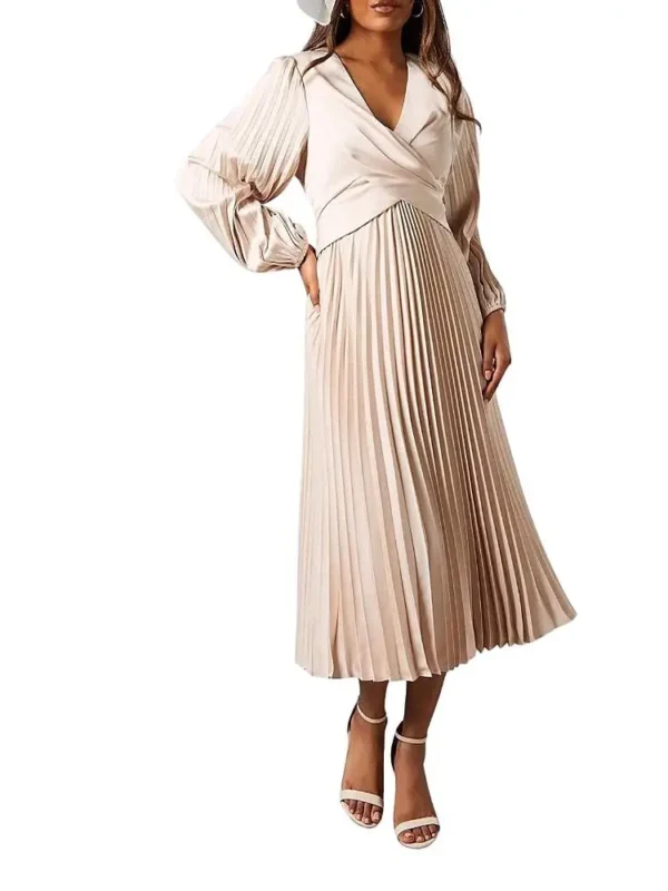 Coast Petite Pleat Skirt Midi Dress