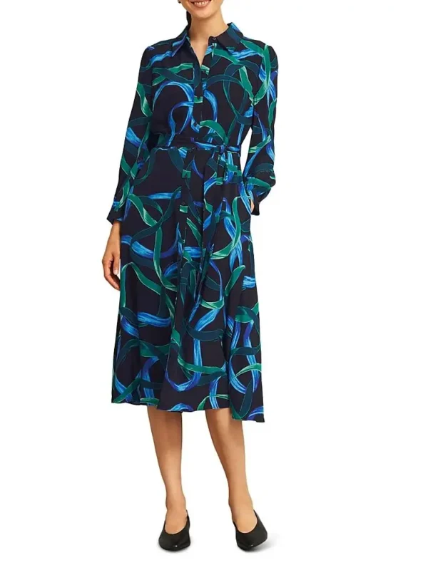 Hobbs London Petite Alis Printed Shirtdress