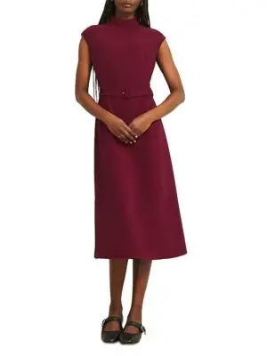 Hobbs London Petite Leslie Cap Sleeve Dress