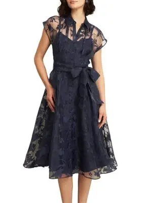 Hobbs London Petites Tess Burnout Floral Dress