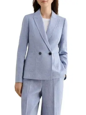 Hobbs London Petite Estella Linen Blazer