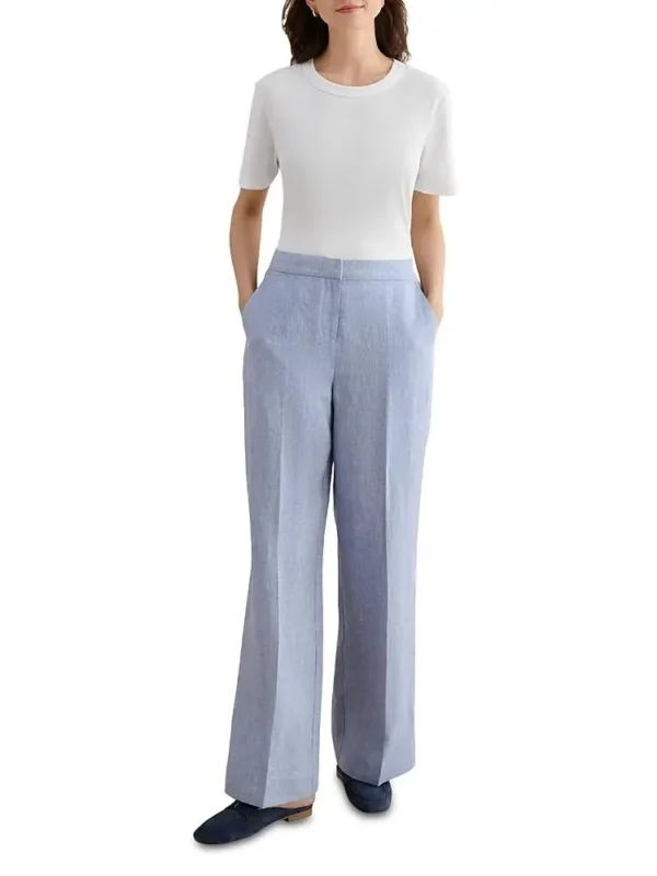 Hobbs London Petite Estella Wide Leg Pants