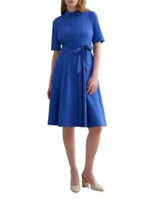 Hobbs London Petites Brigitta Concealed Button Shirt Dress