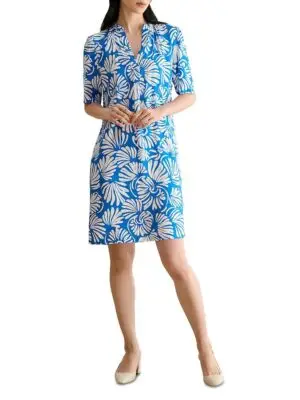 Hobbs London Petite Nadine Tie Waist Dress