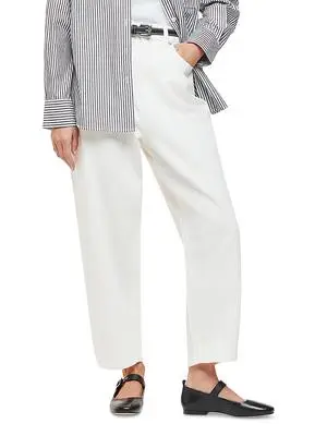 Whistles Petites Authentic Barrel Leg Jeans in White