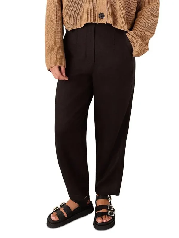 Whistles Petites Authentic Barrel Leg Jeans in Black