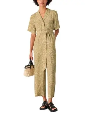 Whistles Petites Kelly Tiger Flame Jumpsuit