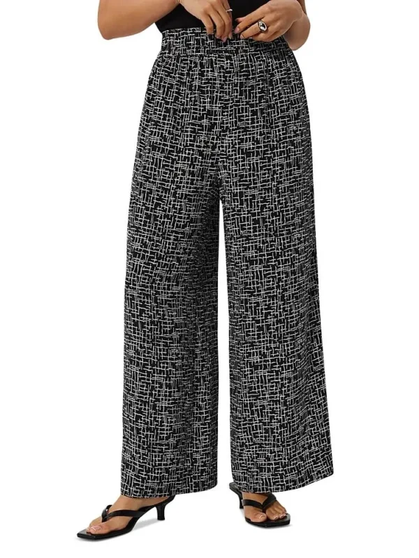 Whistles Petite Woven Grid Crop Trousers