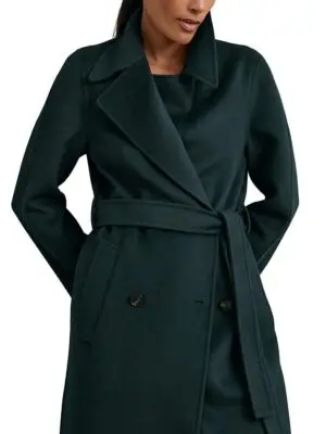 Reiss Petite Rene Long Double Breasted Blindseam Coat