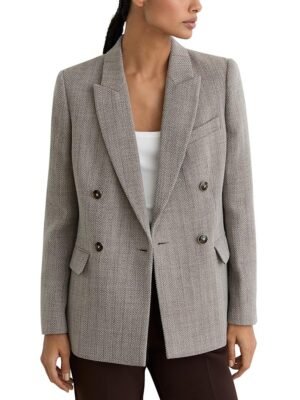 Reiss Petite Ember Herringbone Jacket