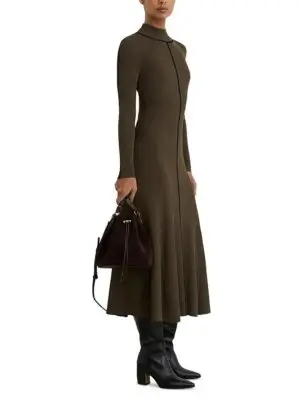 Reiss Petites Polly Knitted Midi Dress