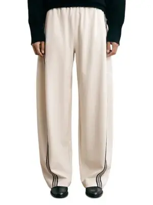 Reiss Petite Elle Barrel Leg Side Stripe Pants