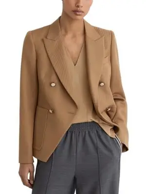 Reiss Petites Gigi Double Breasted Blazer