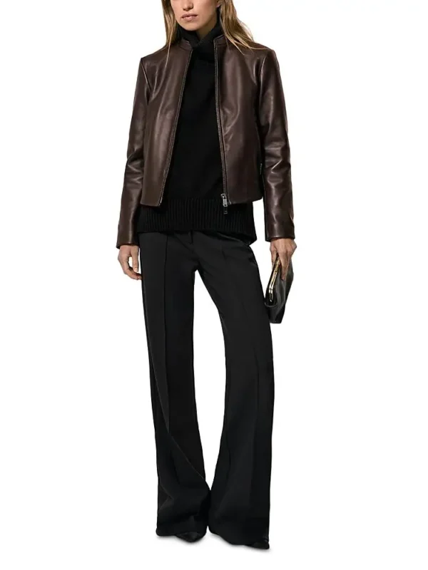 Reiss Petites Allie Leather Jacket