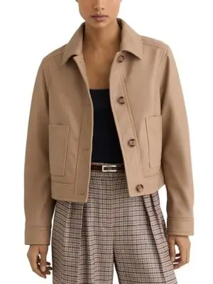 Reiss Petites Sonny Leather Jacket