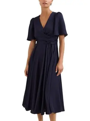 Phase Eight Petites Abbie Textured Wrap Dress