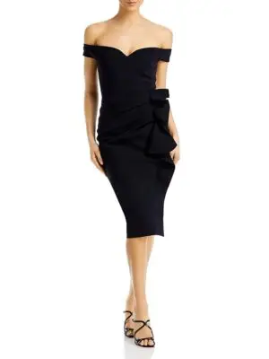 Chiara Boni La Petite Off-The-Shoulder Cocktail Dress - Exclusive