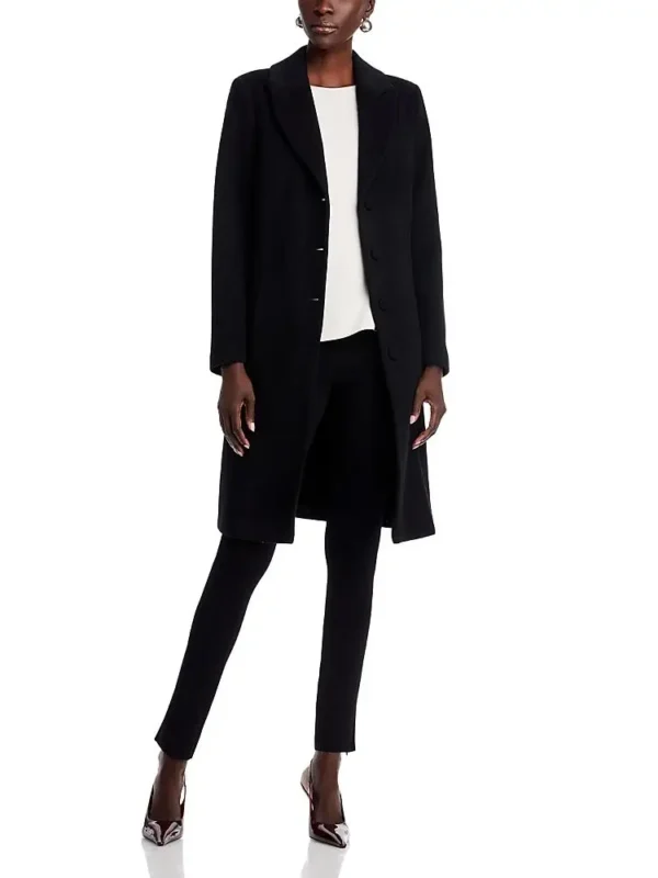 Chiara Boni La Petite Robe Belted Wool Blend Coat