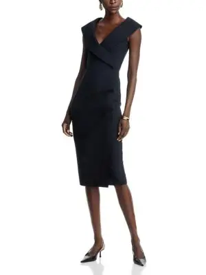 Chiara Boni La Petite Robe Draped Faux Wrap Dress - Exclusive