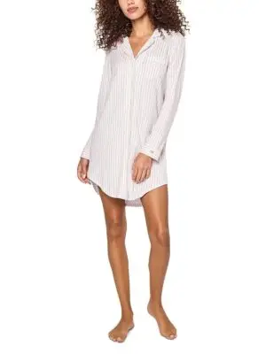 Petite Plume Piped Sleep Shirt
