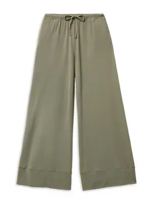Petite Plume Pima Cotton Wide Leg Pajama Pants