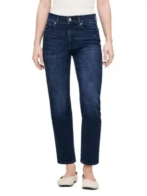DL1961 Petite Halle Instasculpt Straight Leg High Rise Jeans