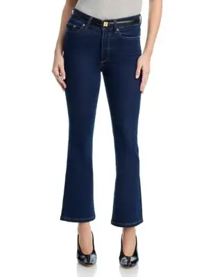 DL1961 Petite Bridget Boot High Rise Instasculpt Crop Jeans in Lunar Sky