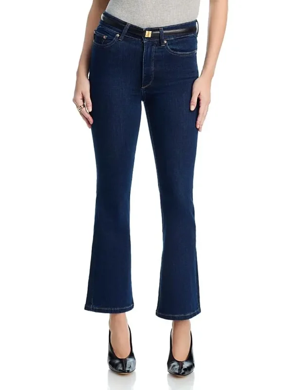 DL1961 Petite Bridget Boot High Rise Instasculpt Crop Jeans in Lunar Sky