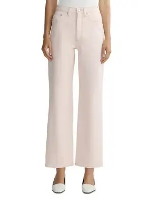 DL1961 Petite Karmine High Rise Ankle Wide Leg Jeans in Ballet