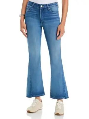 Good American Soft Tech Good Petite High Rise Bootcut Jeans in Indigo
