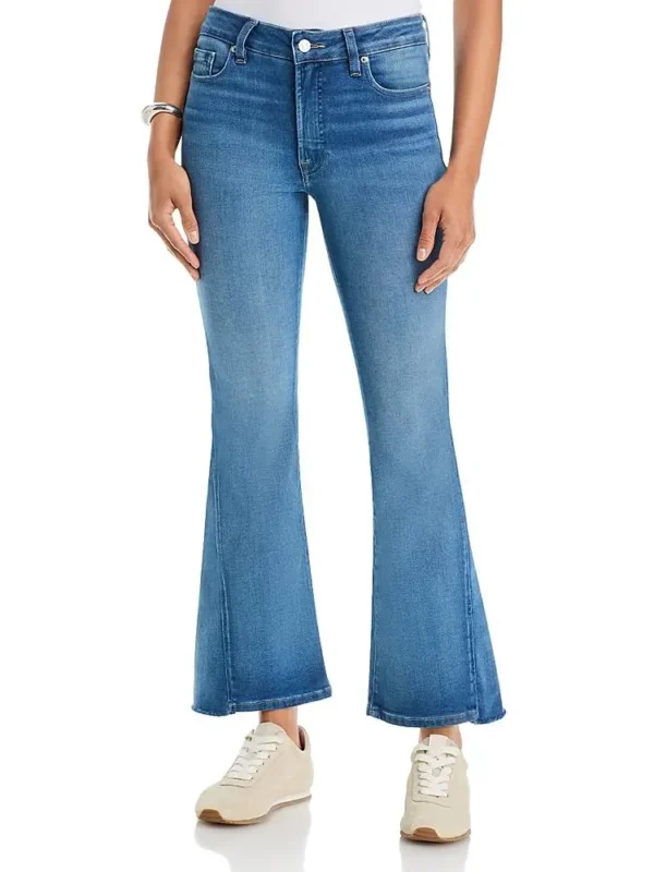 Good American Soft Tech Good Petite High Rise Bootcut Jeans in Indigo