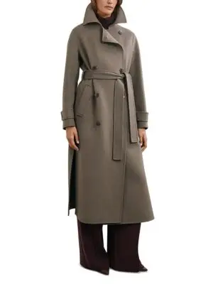 Reiss Petite Luna Long Blind Seam Coat