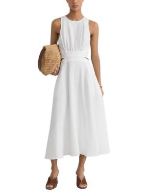 Reiss Petites Hazel Cut Out Midi Dress